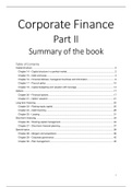 Summary book Finance ENDTERM or Finance II 