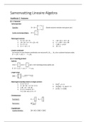 Samenvatting lineaire algebra (WI1807TH1/WI1808TH1)
