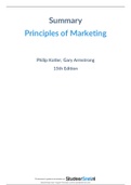 Summary Principles of Marketing - Philip Kotler, Gary Armstrong
