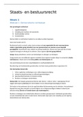 Aantekeningen Blok 1 en 2 &lpar;Inleiding rechtswetenschap en Staats- en bestuursrecht&rpar;