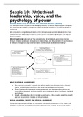(Un)ethical leadership, voice, and the psychology of power