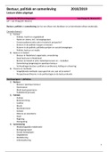 Bestuur&comma; Politiek en Samenleving - samenvatting lecture slides Vrije Universiteit Amsterdam 2018&sol;2019