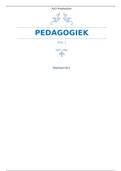 Samenvatting Pedagogiek (begrippenlijst) Propedeuse 