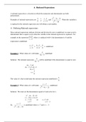 4. Rational Expressions Review Sheet