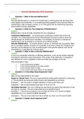 Discrete structure and mathematics viva questions and answers