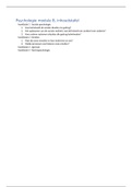Bundel Psychologie Module B, criminologie 1 BA VUB. inhoudstafel + samenvatting. 