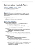 Samenvatting Medisch Recht