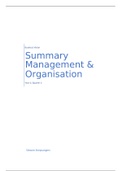 IB - Y2Q2- Summary Management & Organisation