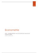 Samenvatting Econometrie
