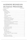 Notities/ samenvatting: Grondbeginselen van de fiscaliteit en fiscale procedure