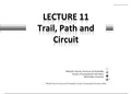 Lecture 11 - Trail, Path and Circuit