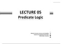 Lecture 05 - Predicate Logic