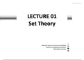 Lecture 01 - Set Theory