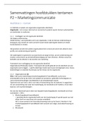 'Marketingcommunicatie in 14 stappen' samenvatting H1 t/m H7 (grotendeels)