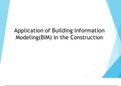 Application of BIM in construction Industry