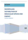Maxwell' s law of distribution of speed and energy