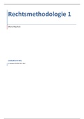 Samenvatting Rechtsmethodologie 1