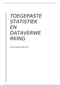 Samenvatting toegepaste statistiek en dataverwerking