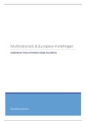 Samenvatting Multinationals &lpar;Handboek International Business&rpar;