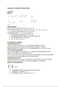 Wiskunde A samenvatting H10 Differentiëren