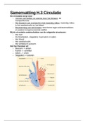 Samenvatting Hoofdstuk 3 Anatomie en fysiologie Circulatie