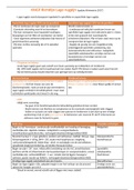 Samenvatting KNGF richtlijn Lage rugpijn (versie 2017) 
