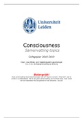 Samenvatting consciousness topics covered in the final test 2018/2019