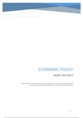 Economic Policy: antwoorden op study guide