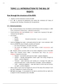 Bill of Rights Summaries