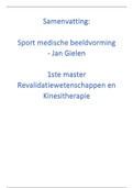 Samenvatting - Medische beeldvorming sportkinesitherapie - Jan Gielen
