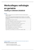 Werkcolleges nefrologie en geriatrie leerdoelen