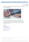 Essay rechtssociologie - De rol van contracten en contractenrecht in relaties tussen bedrijven