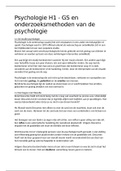 Psychologie: Een praktijkgerichte benadering voor sociaal werk - H1