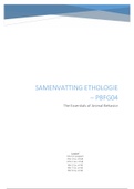 Samenvatting Ethologie (Campbell 10th editie en Essentials of Animal Behavior)
