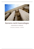 Hoorcolleges en lijst met adagia romeins recht