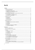 Samenvatting RECHT 2018-2019