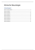 Samenvatting Klinische Neurologie; hoofdstuk 3,4,8,11,17,19,20,24,26