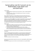 Samenvatting boek&colon; wat 93&comma;7 procent van de Nederlanders moet weten over opiniepeilingen