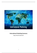 International Marketing Summary (IMCCM)
