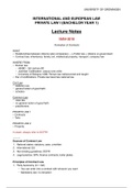 Private Law I (Lectures, Working groups, Additional notes)
