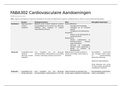 FABA302 Cardiovasculaire Aandoeningen Medicijnen Overzicht 