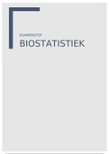 Overzicht examenstof biostatistiek