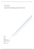 Nutrition & Dietetics Essay 2.2