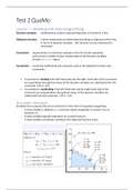 Lecture Notes Quantative Modelling test 2