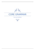 Core Grammar Summary Tenses and Conditionals