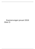 Examenvragen januari fase 2-2019
