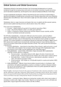 Global Systems and Global Governance Summary Notes 