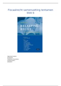 Samenvatting - Belastingrecht H2&comma; H4&comma; H9&comma; H10&comma; H13 