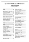 Qualitative Methods - All Exam Material (according to study guide)