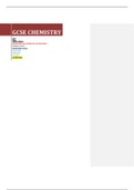 HIGH QUALITY: Comprehensive GCSE Chemistry Revision Notes